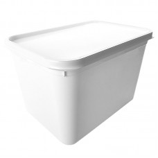 4 LITRE RECTANGULAR WHITE TUB
